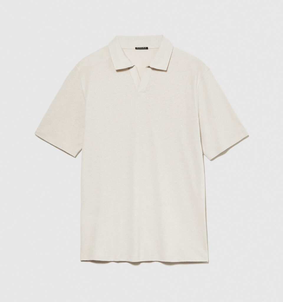 Regular fit polo - men's polos - Beige | Sisley image number 6